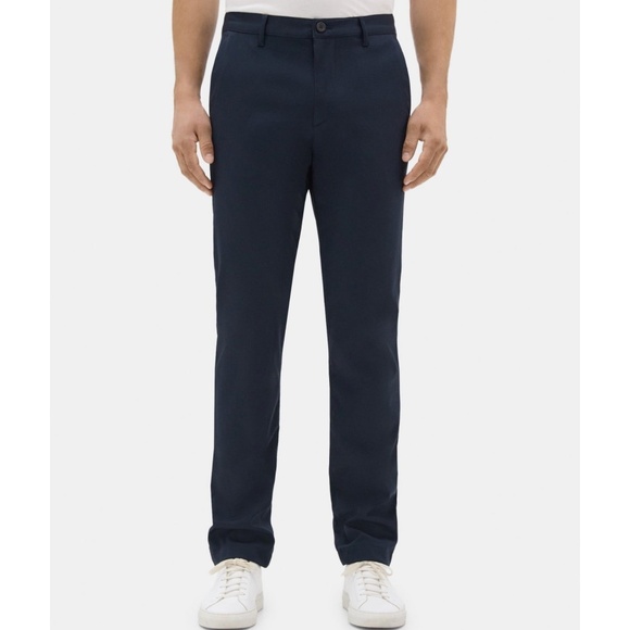 NWT THEORY Zaine Ascend Tech Pants Slim Fit Dark Blue Size 31 - Picture 1 of 14